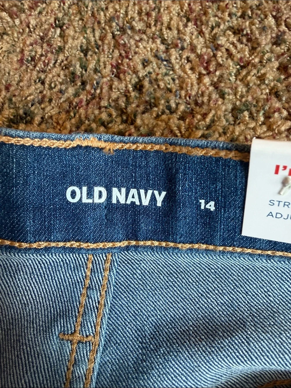 Old Navy Girls 14 Medium Blue Rolled Hem Denim Shorts